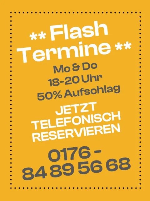 Flash Termine – jetzt anrufen